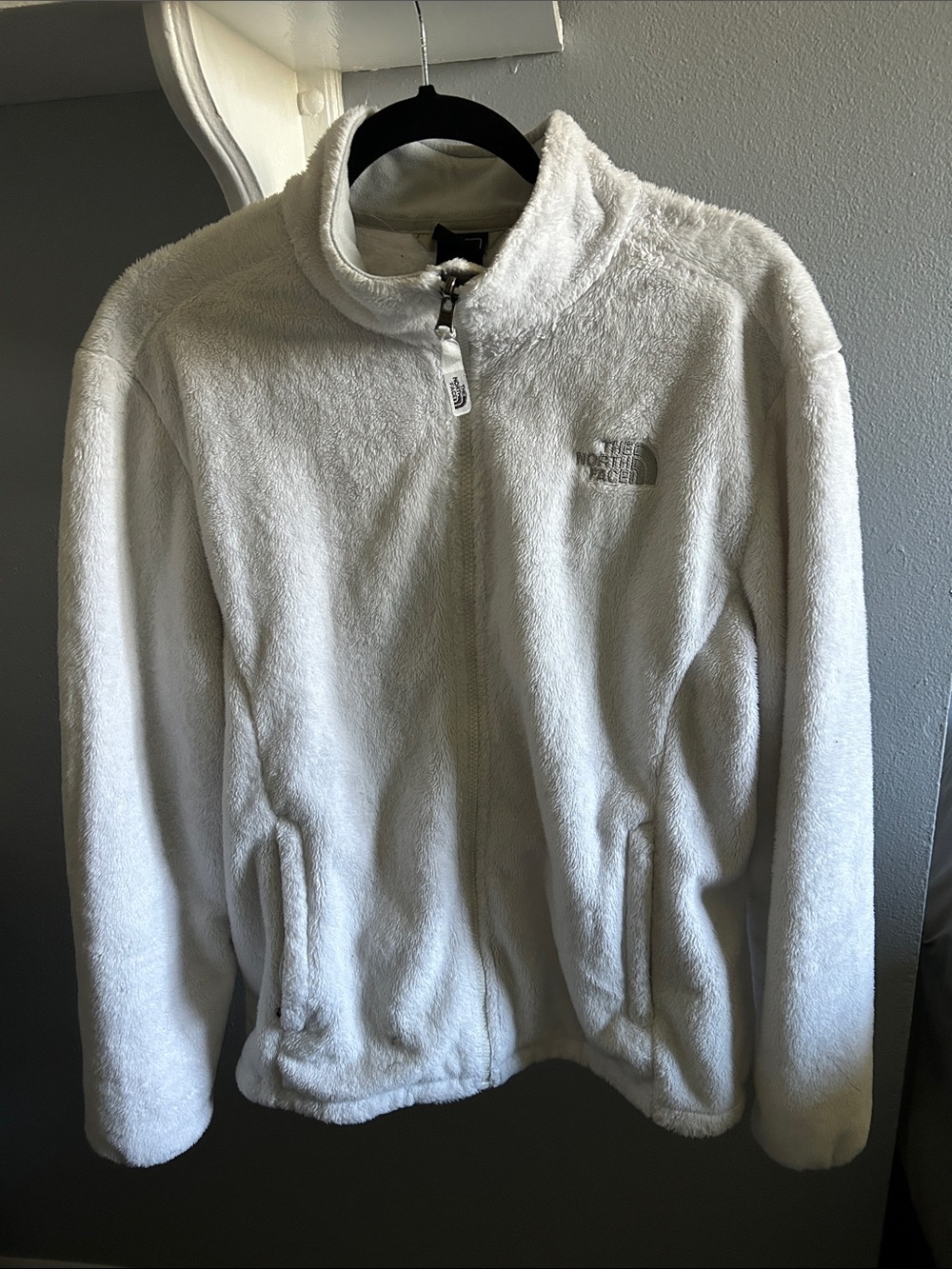 The North Face Women's Cream Fuzzy Full-Zip Jacket